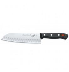Ніж Сантоку DICK Superior Santoku Kullenschliff 180 мм з насічками чорний 8444218K