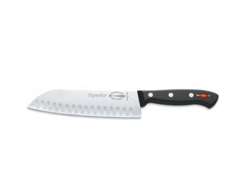 Ніж Сантоку DICK Superior Santoku Kullenschliff 180 мм з насічками чорний 8444218K Ніж Сантоку DICK Superior Santoku Kullenschliff 180 мм з насічками чорний 8444218K