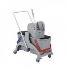 Тележка для уборки,  2 ведра, отжим. SCPEC36D